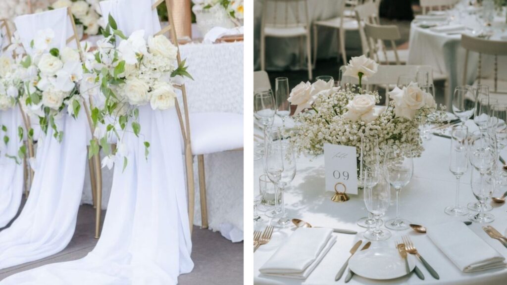 Des équipements professionnels pour un mariage élégant