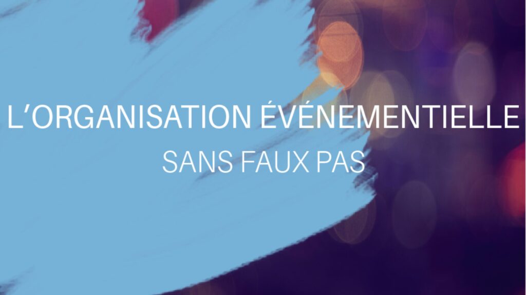 Des technologies avancées pour une gestion événementielle fluide